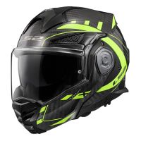 LS2 FF901 ADVANT-X CARBON FUTURE překlápěcí helma Hi-Vis-žlutá